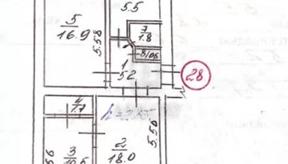 3-к квартира, 60,2 м², 5/5 эт.