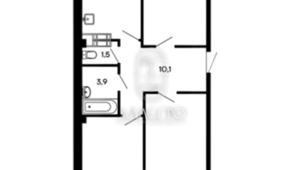3-к квартира, 75,6 м², 1/9 эт.